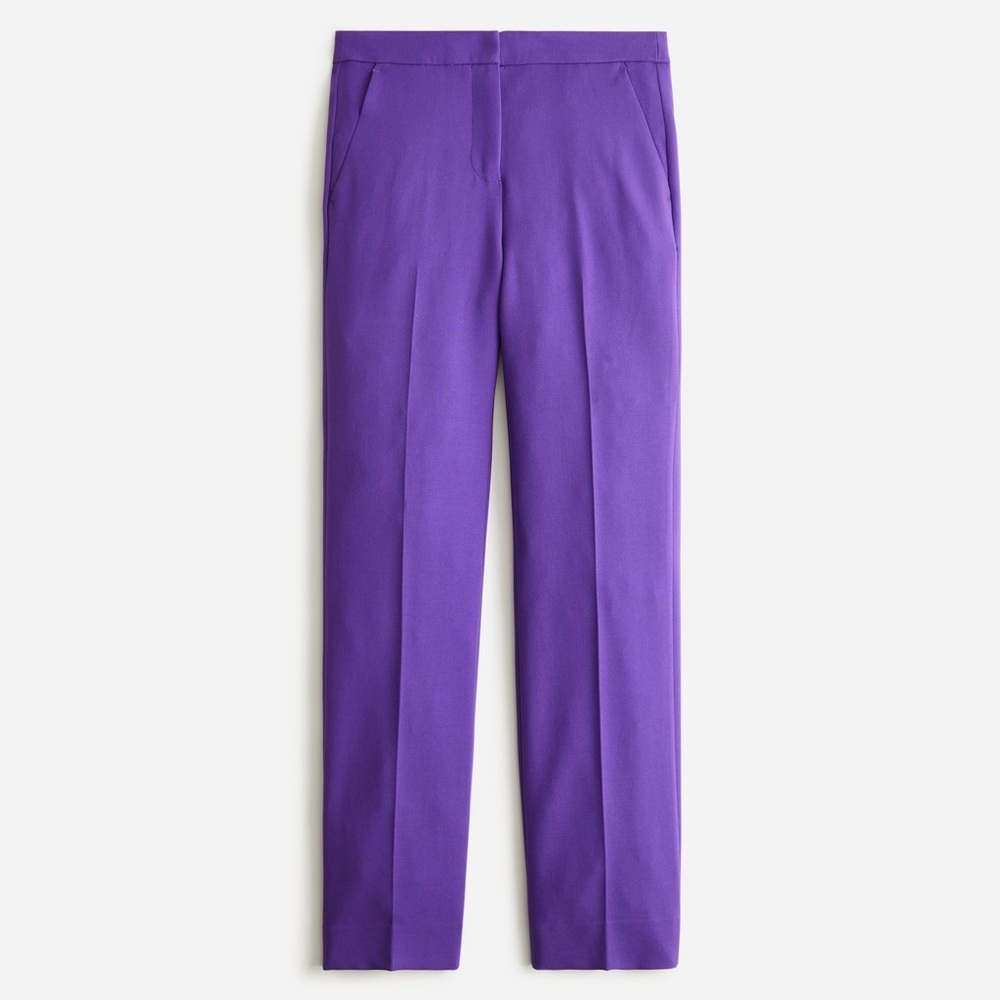 NWT J Crew Kate Straight Leg Pant Purple